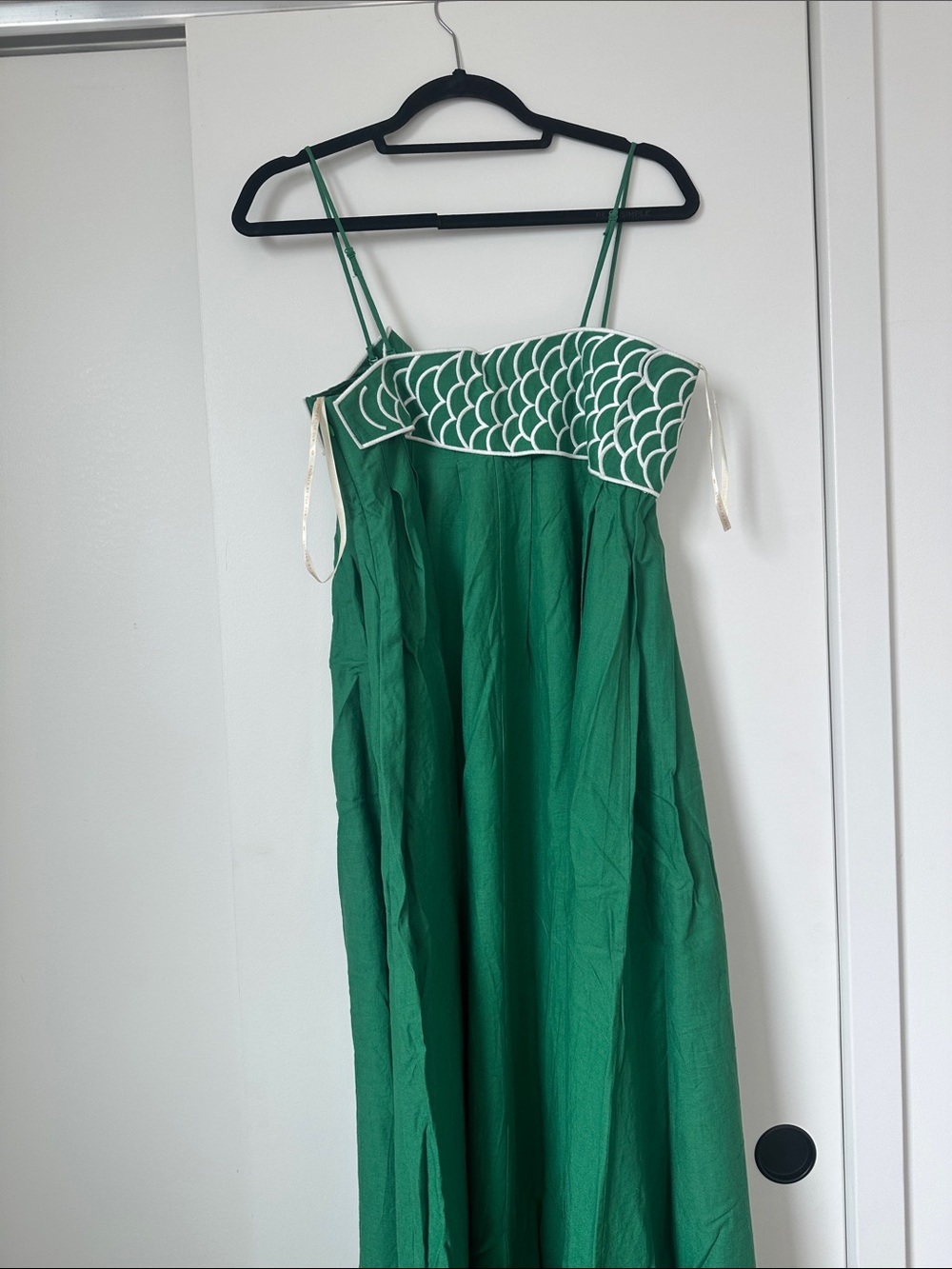 Farm Rio Green Maxi Dress with Fish Appliqué - Picture 4 of 4